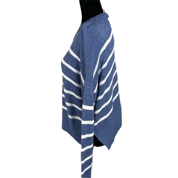 NWT C&C California dark blue with white stripes round neck slouchy fit swea… - Picture 5 of 15